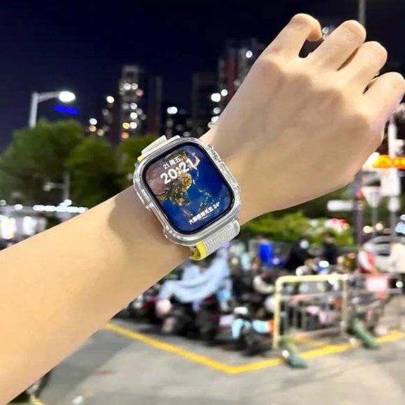 NEW Yellow Trail Loop Strap Velcro for Apple Watch - Picture 4 of 6